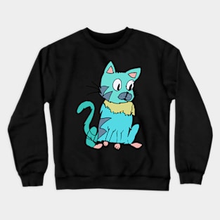 Blue Cat Original Artwork Crewneck Sweatshirt